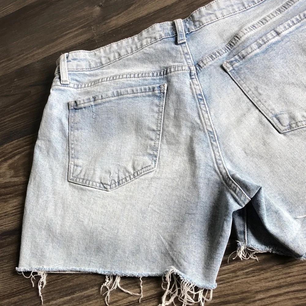 Kut From The Kloth Jane Long Short High Rise Cutoff Jean Denim Distressed 12